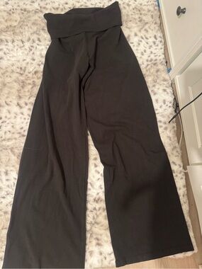 Brandy Melville Black High-Waist Wide Leg Pants Priscilla pants